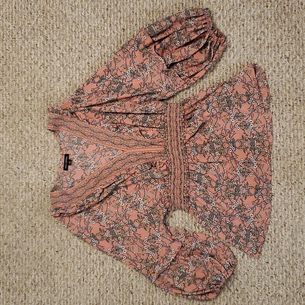New Max Edition 3/4 sleeve Boho Blouse, Medium